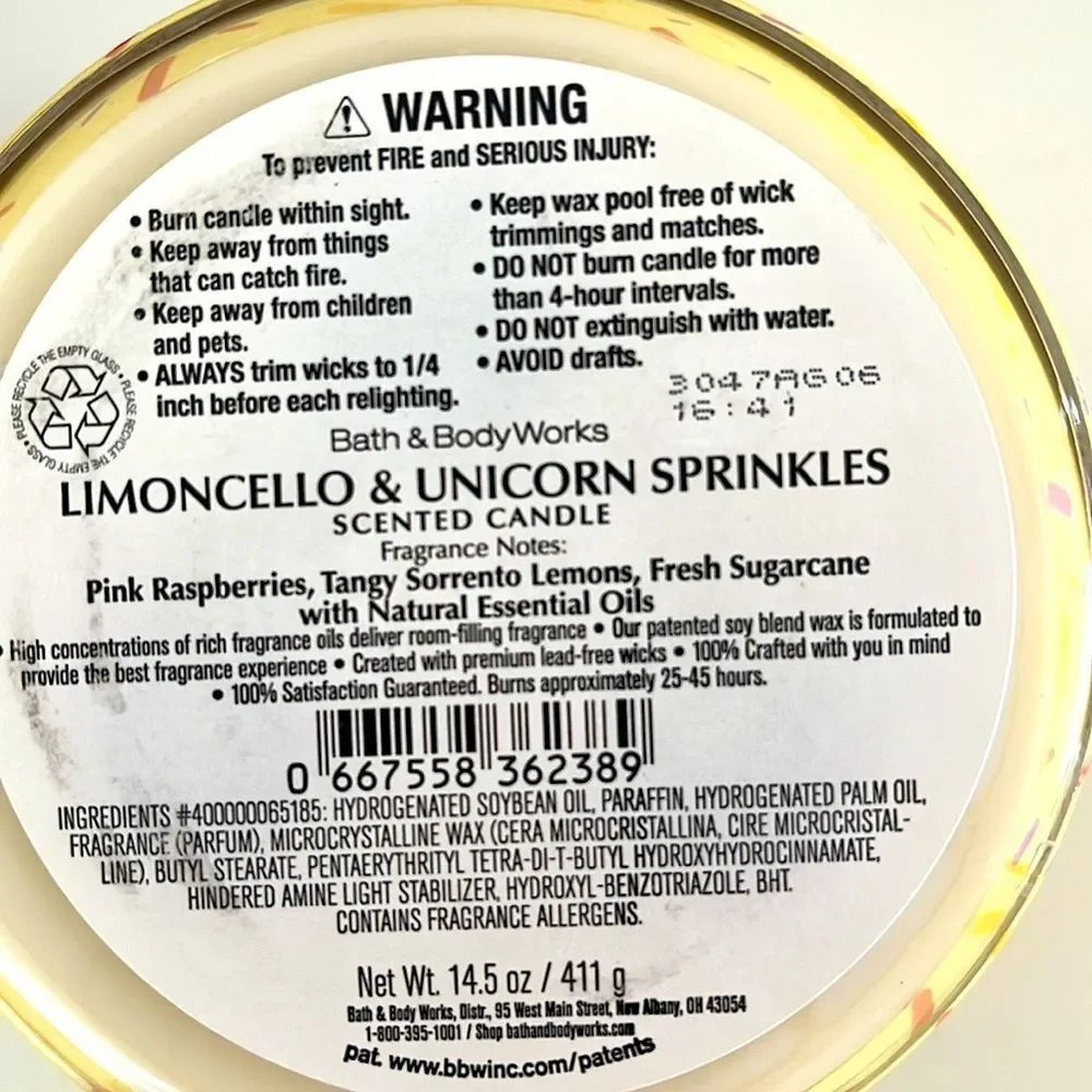Bath & Body Works see limited wax